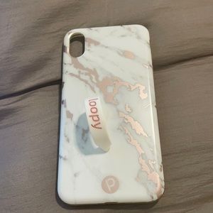 Rose Metallic Marble Loopy Case
